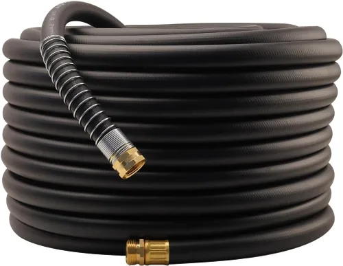 Miniatura 10 de Wiseflow Leader Hose Manguera de agua resistente de 3 x 5/8 pulgadas con accesorios de latón macho a hembra, extensor de manguera corta para carrete