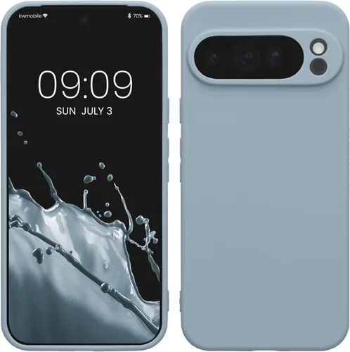 Miniatura 147 de kwmobile Funda compatible con Google Pixel 9 Pro - Funda protectora delgada de TPU para teléfono - Acabado mate suave - Negro mate