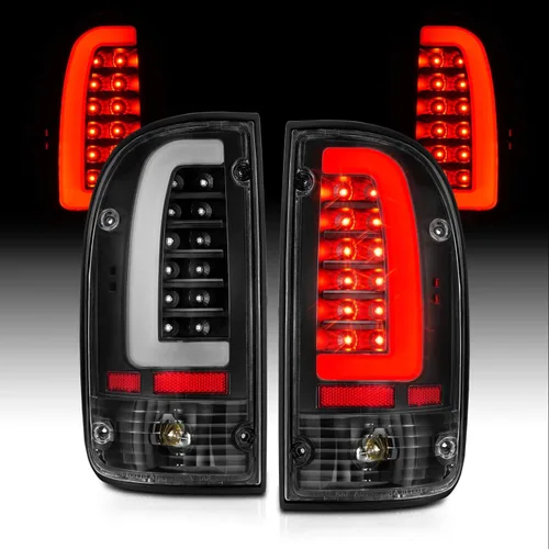 Miniatura 8 de AmeriLite juego de luces traseras de repuesto cromadas OE para Toyota Tacoma 1995-2000 con conjunto de arnés de bombilla - lado del pasajero