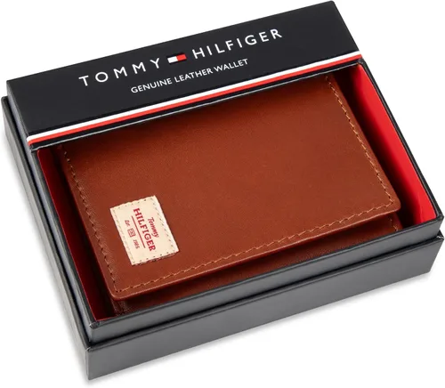 Miniatura 24 de Tommy Hilfiger - Cartera para hombre, triple pliegue, delgada, incluye ventana de identificación y tarjetero para tarjetas de crédito