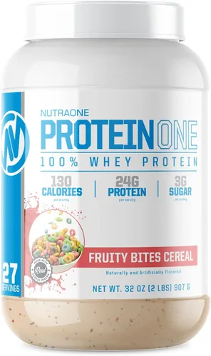 Miniatura 21 de NutraOne ProteinOne Whey Protein Promueve la recuperación y desarrolla músculo con un batido de proteínas en polvo para hombres y mujeres
