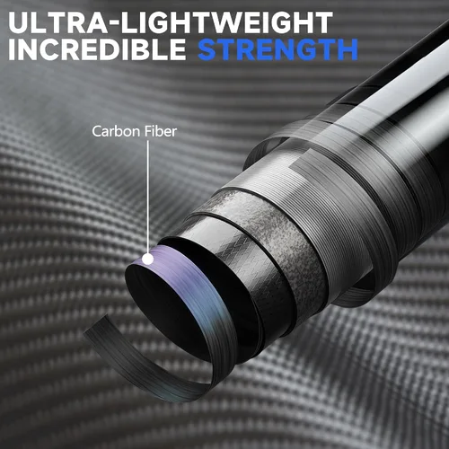 Miniatura 3 de Telescopic Fishing Rod and Reel Combo - IM6 Carbon Fiber Collapsible Rod with Spinning Reel -CNC Spool, Waterproof - All-in-One Starter Kit with