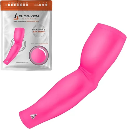 Miniatura 48 de B-Driven Sports Manga de Compresión Pro-Fit para Brazo - Deportes Atléticos Baloncesto, Fútbol, Sóftbol, Carrera, Juegos, - nan (1 unidad)