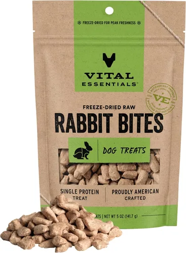 Miniatura 12 de Vital Essentials Golosinas liofilizadas para perros Bocados de pato, proteína única Calidad premium Golosinas de entrenamiento sin granos