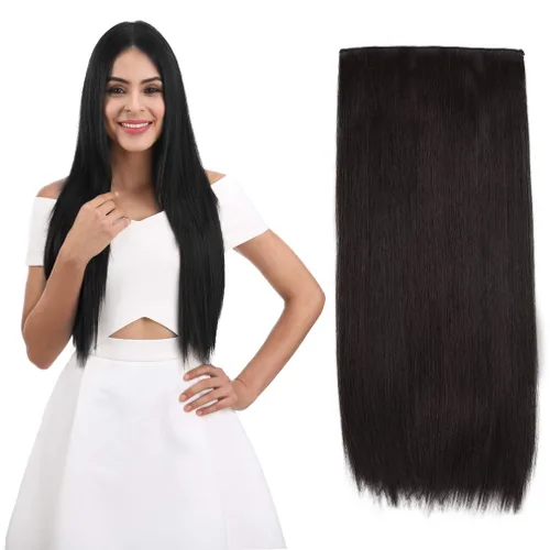 Miniatura 46 de REECHO Extensiones de cabello rubio, extensiones de una pieza con clip de 20" para mujer, extensiones de cabello sintético suave y natural con ondas