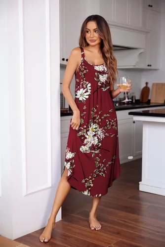 Miniatura 2 de Ekouaer Camisón largo sin mangas para mujer, camisón suave, camisón para dormir, ropa de dormir, vestidos de descanso