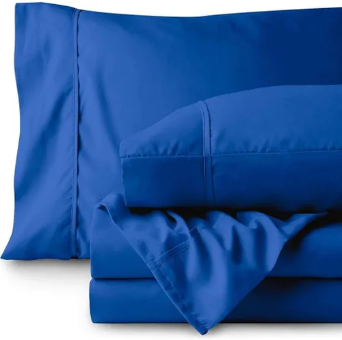 Miniatura 11 de 500TC Hoja de Super Calidad Ropa De Cama fija 100% algodón egipcio 4pc Set 24" pulgadas bolsillo extra profundo