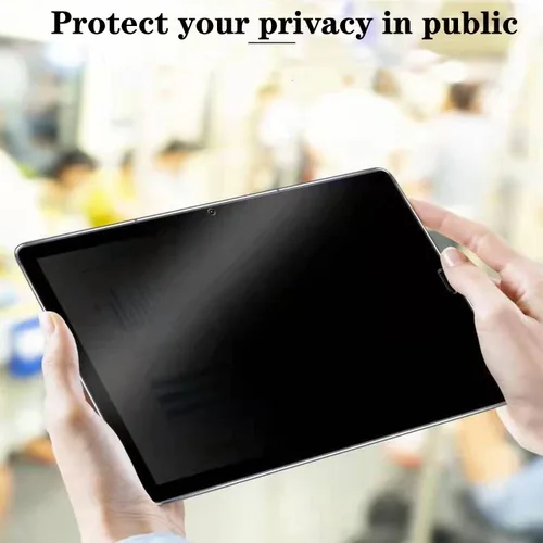 Miniatura 8 de Protector de pantalla de privacidad para Samsung Galaxy Tab A7 Lite SM-T220 8.7 pulgadas anti espía mate TPU película negra