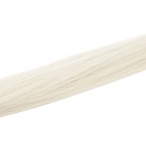 Miniatura 4 de SWACC 12 extensiones de cabello lacio de un color con clip, para mujer, extensiones de cabello sintético con rayas de color (rubio platinado)