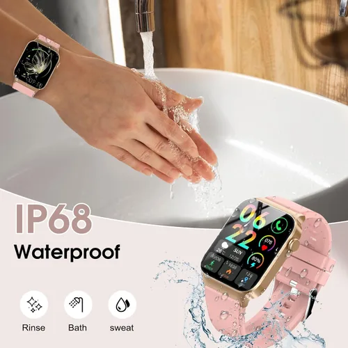 Miniatura 7 de STECEi Reloj inteligente para hombres y mujeres, llamada Bluetooth, pantalla HD de 1.85 pulgadas con monitor de frecuencia cardíaca/sueño, más