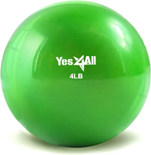 Miniatura 10 de Yes4All - Bolas de tonificación con peso para ejercicio, bolas medicinales suaves para ejercicio, pilates, yoga, equilibrio, flexibilidad, 2-10 C.