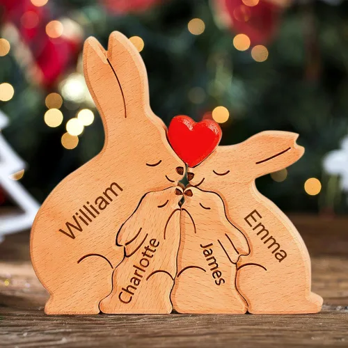 Miniatura 8 de Pies de bebé de madera personalizados con nombres de familia, We are One, rompecabezas de nombres de miembros de la familia personalizados, regalos
