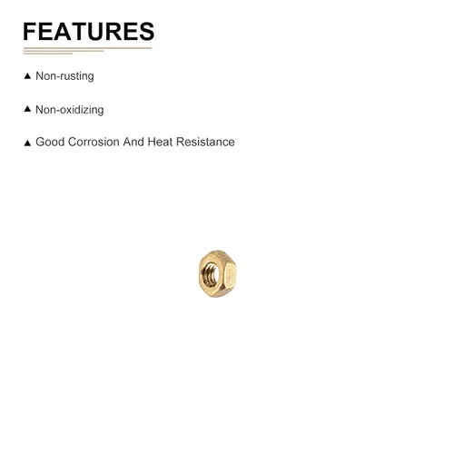 Miniatura 3 de DTGN Tuercas hexagonales M2x0.0.157 in (DxP), paquete de 100, buenas para reparación de garaje en casa, tuercas hexagonales de latón, tono dorado