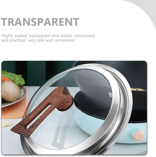 Miniatura 7 de Luxshiny Tapas de repuesto para utensilios de cocina, cubierta universal para ollas de vidrio para freír