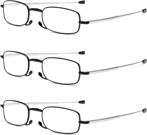 Miniatura 2 de Gafas de lectura plegables para hombres y mujeres, llavero compacto para lectores con luz azul, anteojos portátiles de bolsillo
