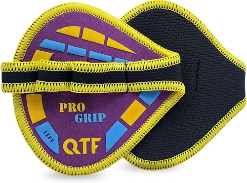 Miniatura 15 de QTF Almohadillas de neopreno para gimnasio, protectores de palma de gimnasio, reemplazo de guantes de entrenamiento para hombres y mujeres, Rosa