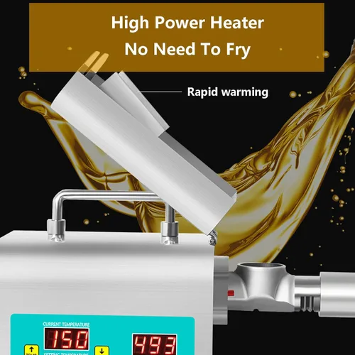 Miniatura 7 de Máquina de prensa de aceite, máquina de extracción de aceite frío/caliente para soja de maní, molino de grano de prensa de aceite automático, con 10