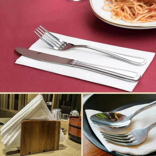 Miniatura 7 de Servilleta de cena premium de 2 capas 1/8 de pliegue (paquete de 100 unidades) 15 x 17 pulgadas