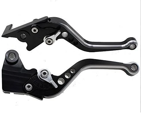 Miniatura 10 de FXCNC Racing Short Billet - Palanca de embrague de freno ajustable para motocicleta de doble color, compatible con YZF R3 R25 2013-2020, MT-03 MT-25