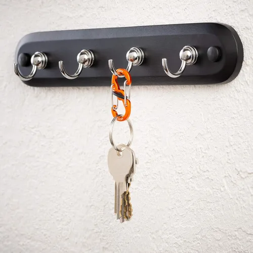 Miniatura 2 de Nite Ize S-Biner MicroLock de aluminio, llavero con mosquetón de bloqueo, paquete de 5, colores surtidos