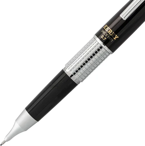 Miniatura 5 de Pentel Sharp Kerry - Portaminas (0.028 in), barril negro, 1 lápiz (P1037A)