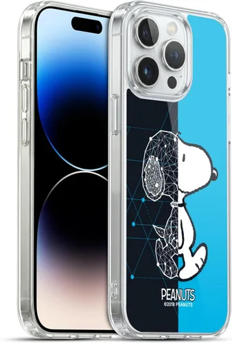 Miniatura 110 de Head Case Designs Funda de gel con licencia oficial de Peanuts Snoopy & Woodstock Halfs and Laughs [protección de grado militar] compatible