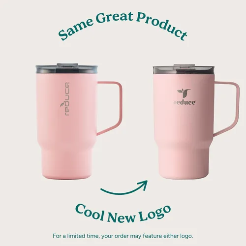 Miniatura 2 de REDUCE Hot1 - Taza aislante de acero inoxidable Hot1 de 18 onzas con tapa de ajuste de temperatura - Vacío de doble pared, compatible con portavasos