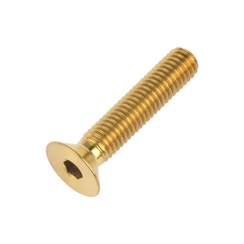 Miniatura 5 de Titanium Ti M5x10 12 15 20 0.984 in cabeza plana avellanada Tornillos hexagonales Tornillos de cabeza plana, paquete de 4 (M5x10mm, Negro)
