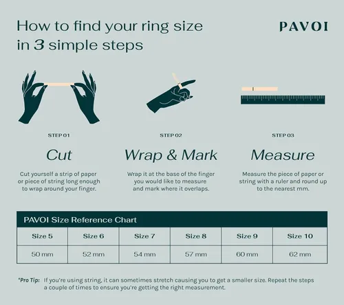 Miniatura 5 de PAVOI 14K Gold Plated Solid 925 Sterling Silver CZ Simulated Diamond Stackable Ring Eternity Bands for Women