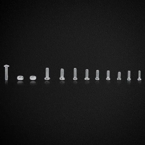 Miniatura 7 de 600pcs 12 tipos de tornillos pequeños Tuercas Kit surtido M1 M1.2 M1.4 M1.6 con caja de plástico para relojes Glassess Electrónica con caja