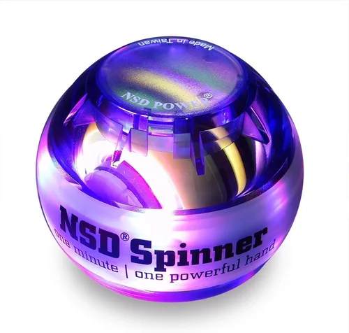 NSD Manual Thumb Wind Start Spinner Gyro Ball – Up to 15,000-18,000 RPM Premium & Durable Hand Strengthener and Wrist Exerciser for Grip Strength