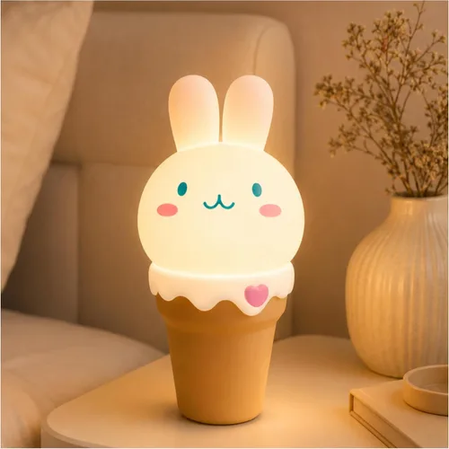 Miniatura 8 de L LOHAS LED Luz nocturna, lámpara de silicona para pollitos lindos,3 niveles regulable,30 minutos temporizador luz nocturna, luz nocturna táctil