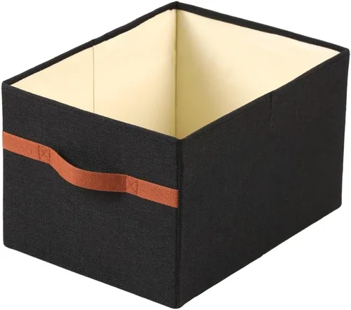 Miniatura 8 de ALYER Organizador de almacenamiento plegable de tela con asas, contenedor para dormitorio, oficina, armario, bebés, guardería, juguetes, libros