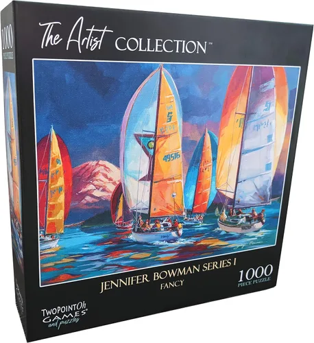 Miniatura 6 de Rompecabezas de 1000 piezas difíciles de Nearly Impossible con ilustraciones de velero con licencia elegante, rompecabezas más difíciles
