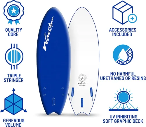 Miniatura 4 de Wavestorm - Tabla de surf de espuma de 5'6