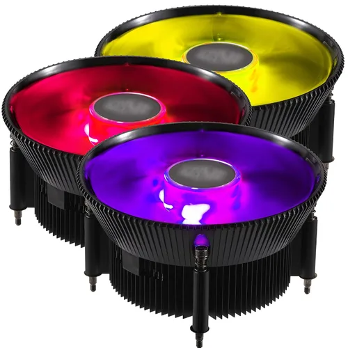 Miniatura 9 de Cooler Master i71C RGB para el enfriador de aire Intel CPU, aletas de aluminio negro anodizado