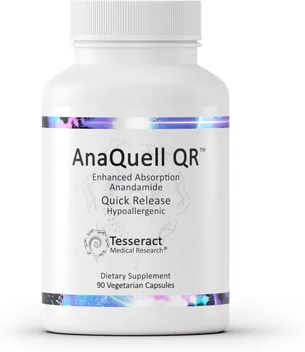 Miniatura 8 de Tesseract Medical Research AnaQuell QR, suplemento para aliviar el estrés y el estado de ánimo, liberación rápida L citrulina y anandamida, ayuda a