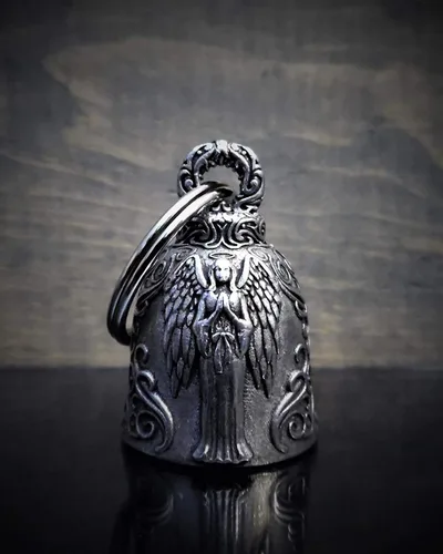 Miniatura 2 de Bravo Bells - Accesorio de Campana Ángel de Motociclista o Llavero para la Suerte - Fabricado en los Estados Unidos