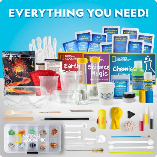 Miniatura 5 de National Geographic Mega Science Lab - Kit para niños con 75 experimentos fáciles, con ciencia de la tierra, conjunto de química y proyectos STEM
