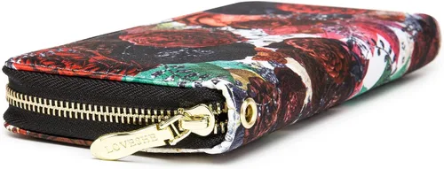 Miniatura 87 de Cartera de mano para mujer, estilo bohemio, con RFID, elegante, espaciosa con correa para viajes, capacidad para tarjetas, teléfono, dinero