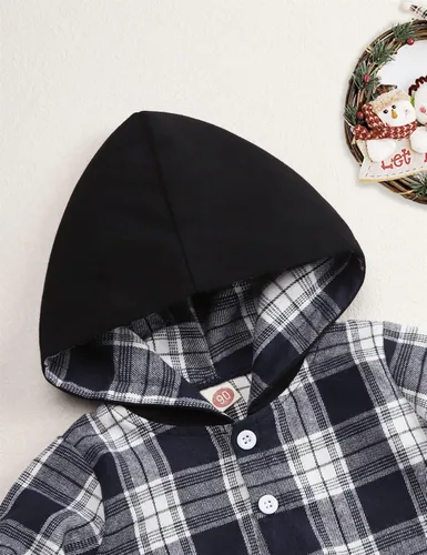 Miniatura 41 de Conjunto de ropa para bebés y niños pequeños, camisa con capucha y pantalones deportivos para otoño e invierno