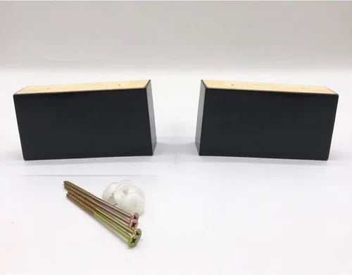 Miniatura 3 de Patas rectangulares elevadas de 2.0 in, bloque de madera maciza, patas de sofá, patas de muebles, patas de mesa de café, patas de cama, patas