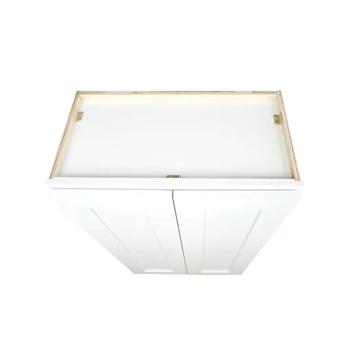 Miniatura 6 de Hollywood Fabiani Design - Armario de cocina de pared de 27 pulgadas de ancho x 12 pulgadas de profundidad x 42 pulgadas de alto, color blanco