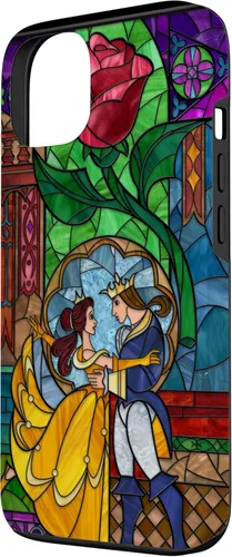 Miniatura 2 de Disney Beauty and The Beast - Carcasa para iPhone 13, diseño de bella y príncipe