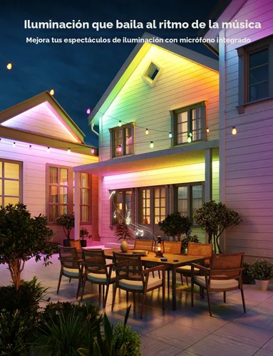 Miniatura 3 de Govee Tira de luces LED para exteriores, 32.8 pies, luces inteligentes para exteriores que funcionan con Alexa y Google Assistant, control