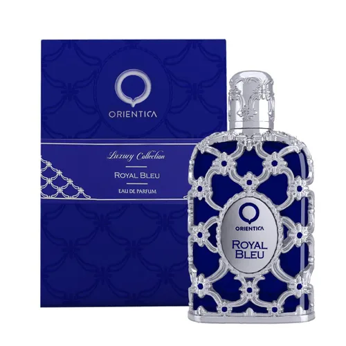 Miniatura 3 de Orientica Luxury Collection Royal Bleu Eau De Parfum 0.25 oz / 0.3 fl oz Mini Splash – Amaderado, Picante, Vainilla, Cardamomo, Bergamota, Lavanda