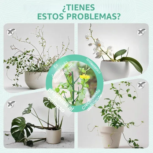 Miniatura 4 de Juego de estacas para plantas, soporte apilable para plantas Monstera, estacas de soporte para plantas de jardín para plantas