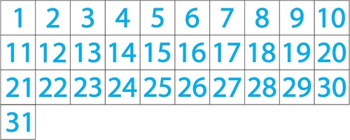 Miniatura 7 de Imanes de fecha de calendario – Negro, 0.75 x 0.75 pulgadas – DCM Solutions – Etiquetas magnéticas para pizarras blancas y superficies magnéticas