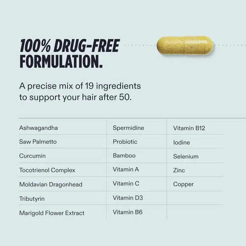 Miniatura 5 de Nutrafol Suplementos para el crecimiento del cabello para hombres de más de 50 años, clínicamente probados para una cobertura visiblemente más