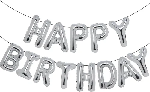 Miniatura 12 de Accevo Cartel de globos negros con letras Happy Birthday, 16 pulgadas, papel de aluminio, letras 3D, feliz cumpleaños para niños, adultos, unisex